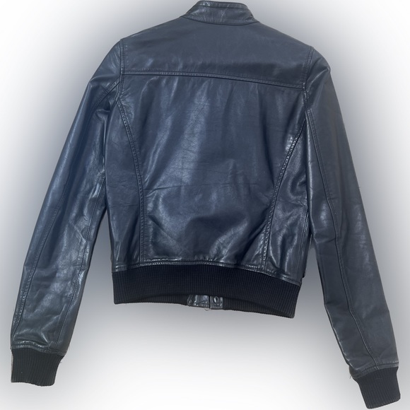 Diesel Black Gold Womens Bomber leather jacket - Picture 2 of 4